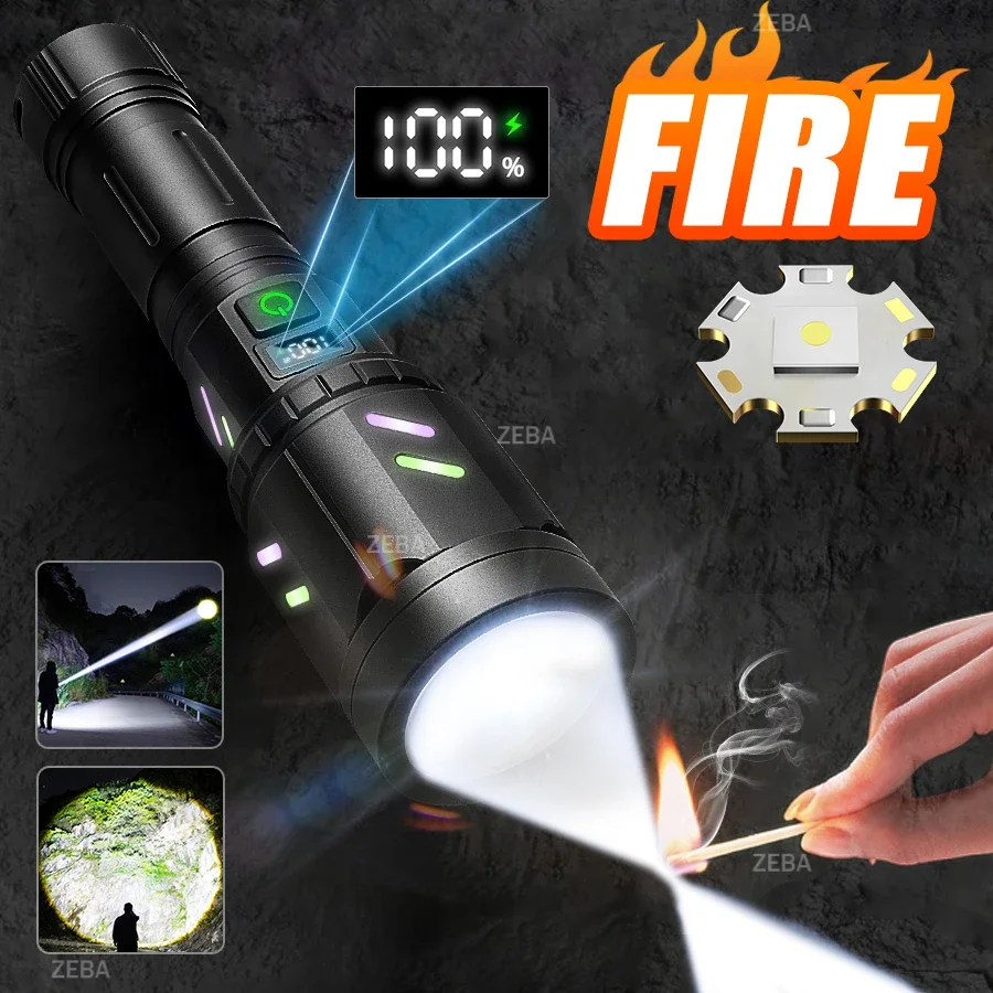High Power Ignition Flashlight Charging Flashlight Torch Zoom Waterproof Alloy Material Outdoor Camping Hiking Emergency Light
High Power Ignition Flashlight Charging Flashlight Torch Zoom Waterproof Alloy Material Outdoor Camping Hiking Emergency Light