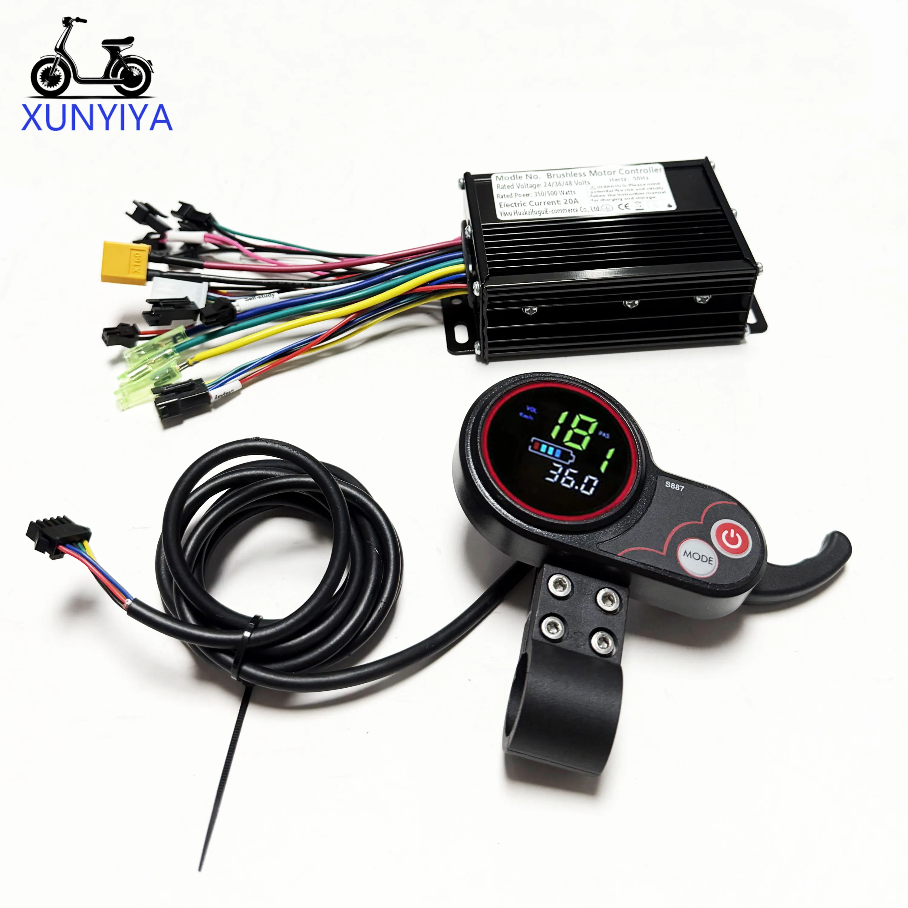 20A Controller 350W-500W 24V/36V/48V with 5-pin S877 dashboard communication display accessories for KUGOO M4 electric scooter.
20A Controller 350W-500W 24V/36V/48V with 5-pin S877 dashboard communication display accessories for KUGOO M4 electric scooter.