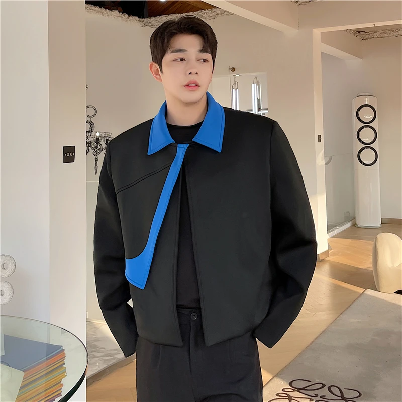 Spring New Loose Fit Men's Jaet Outerwear Casual Contrast Color Design ort Top Youth Faion Polyester Antifouling Treaent
Spring New Loose Fit Men's Jaet Outerwear Casual Contrast Color Design ort Top Youth Faion Polyester Antifouling Treaent