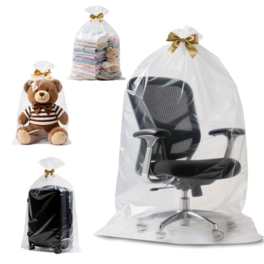 Large Clear Plastic Storage Bags, 70" Food-Grade Clear Plastic Flat Open Poly Bags for Blanket, Pillows, Seasonal Clothing, Com
Large Clear Plastic Storage Bags, 70" Food-Grade Clear Plastic Flat Open Poly Bags for Blanket, Pillows, Seasonal Clothing, Com