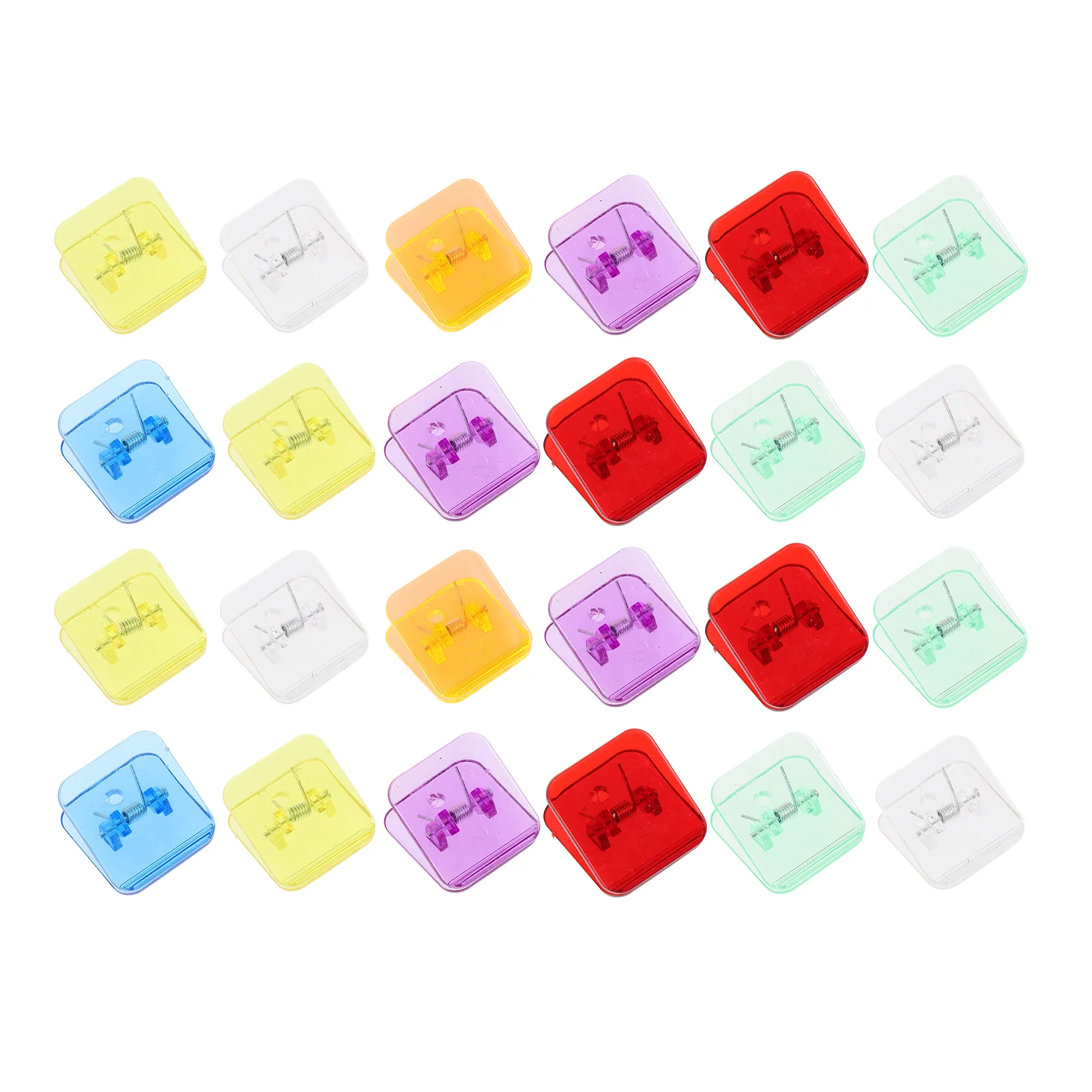 24 Pcs Bill Clip Multi-function Sealing Portable Plastic Clear Book Shelf Bracket Convenient Clamp Child Bookmarks
24 Pcs Bill Clip Multi-function Sealing Portable Plastic Clear Book Shelf Bracket Convenient Clamp Child Bookmarks