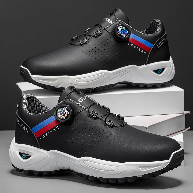 Men's Golf Shoes with Rotary Buckle - Breathable Non-slip Spikeless Golf Sneakers
Men's Golf Shoes with Rotary Buckle - Breathable Non-slip Spikeless Golf Sneakers