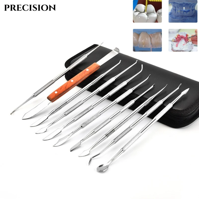 10Pcs/Set Dental Spatulas Plaster Knife Practical Versatile Teeth Wax Carving Tool Set Dental Dentistry Instrument Tools
10Pcs/Set Dental Spatulas Plaster Knife Practical Versatile Teeth Wax Carving Tool Set Dental Dentistry Instrument Tools