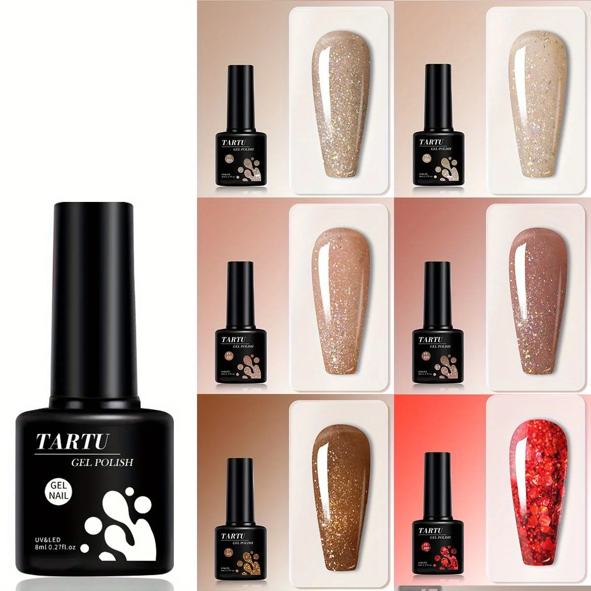 8ml Brown Red Chocolate Holographic Glitter Gel Nail Polish, Soak Off LED/UV, Gel Polish Nail Art, Long-lasting and Quick-Drying
8ml Brown Red Chocolate Holographic Glitter Gel Nail Polish, Soak Off LED/UV, Gel Polish Nail Art, Long-lasting and Quick-Drying