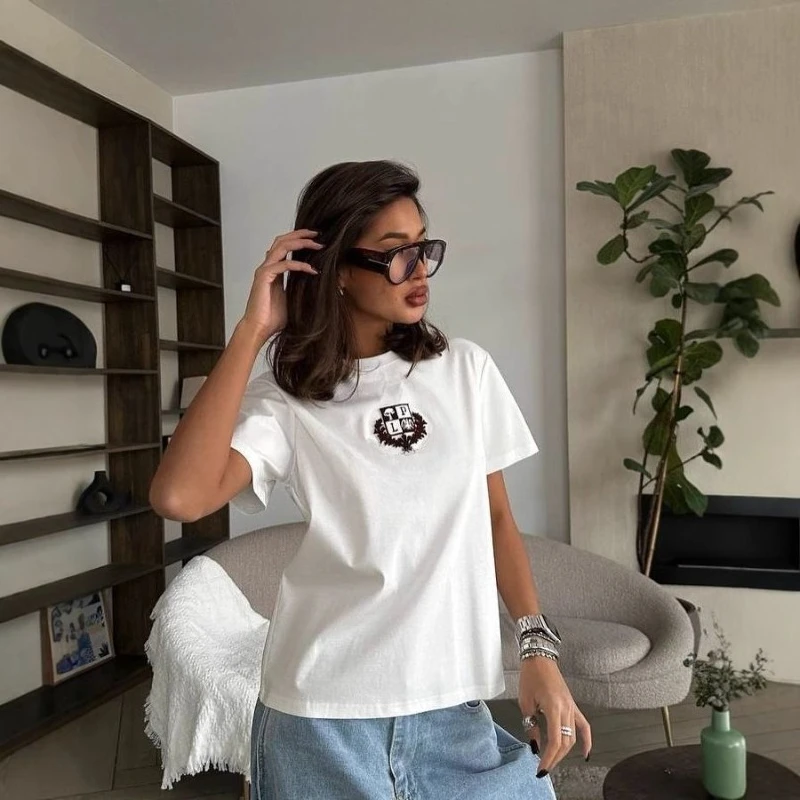 2025 Summer Cotton Short Sleeve Loose Print Tshirt American Retro Hong Kong Style Casual Top
2025 Summer Cotton Short Sleeve Loose Print Tshirt American Retro Hong Kong Style Casual Top