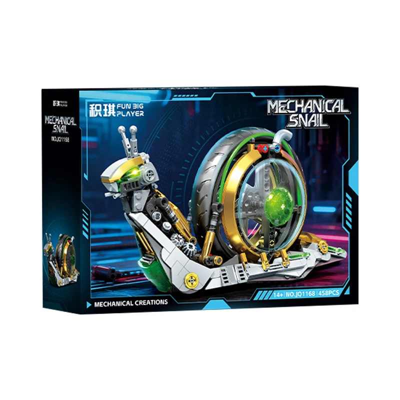 IN STOCK JQ1168 MOC Technical Mechanical Snail Building Blocks Assembling animal Bricks Model DIY Adult Toy Christmas Gift Set
IN STOCK JQ1168 MOC Technical Mechanical Snail Building Blocks Assembling animal Bricks Model DIY Adult Toy Christmas Gift Set