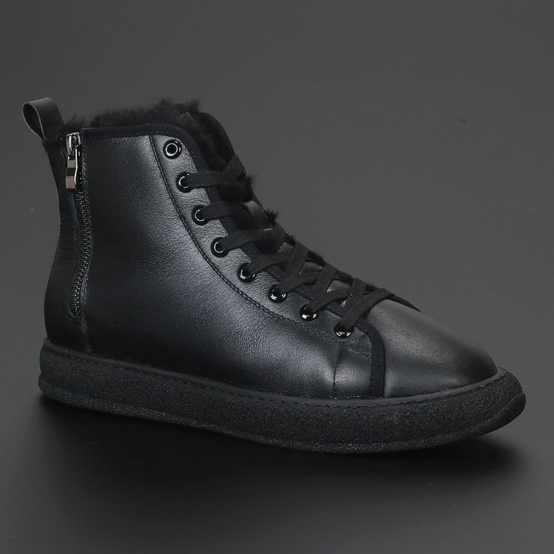Warm Winter Men's Boots with Velvet Fashion Thick Sole Fur One Snow Boots Comfortable All-in-one Thick Casual Men's Ankle Boots
Warm Winter Men's Boots with Velvet Fashion Thick Sole Fur One Snow Boots Comfortable All-in-one Thick Casual Men's Ankle Boots