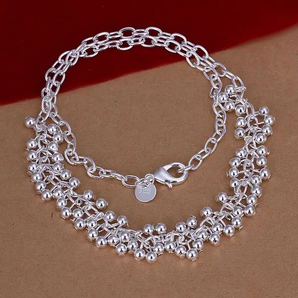 Hot 925 Sterling Silver Necklaces Classic Jewelry 18 Inch Beautiful Smooth Beads Grape Necklace For Women Party Christmas Gifts
Hot 925 Sterling Silver Necklaces Classic Jewelry 18 Inch Beautiful Smooth Beads Grape Necklace For Women Party Christmas Gifts