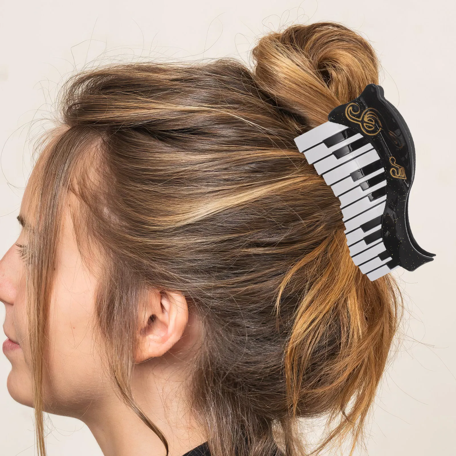 Music Note Piano Inspired Hair Claw Clip Acetic Acid Tortoise Shell Barrette Non Slip Grip for Women Thick Hair Music Festival
Music Note Piano Inspired Hair Claw Clip Acetic Acid Tortoise Shell Barrette Non Slip Grip for Women Thick Hair Music Festival