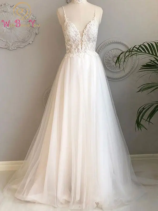 Real Lace Applique Wedding Dress 2024 Illusion A Line Tulle Sweetheart Spaghetti Strap Long Bridal Gown Women Bride Custom Made
Real Lace Applique Wedding Dress 2024 Illusion A Line Tulle Sweetheart Spaghetti Strap Long Bridal Gown Women Bride Custom Made