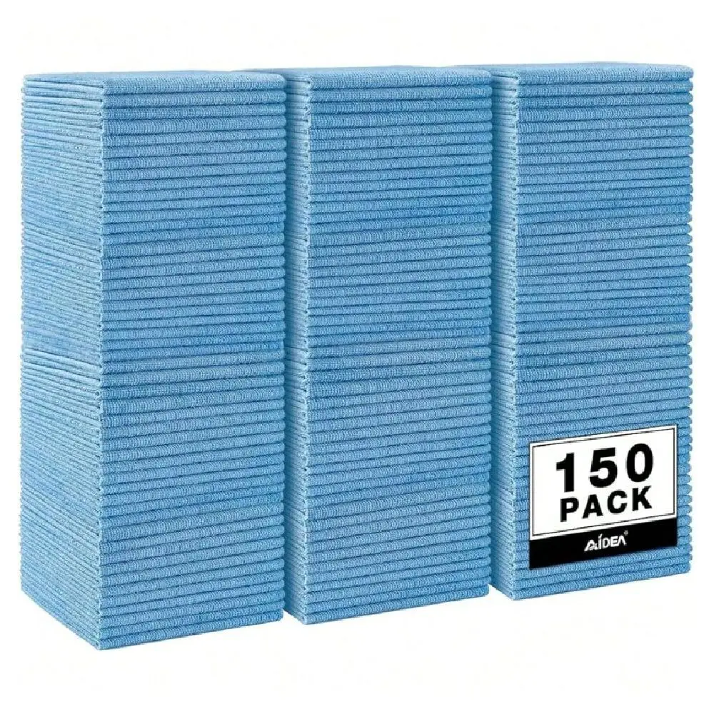Cleaning Cloth Blue,150PK, Shop Rags, Microfiber Towels For , Dusting Cloth Lint Free Rags, Absorbent Towels For SUVs, Hous
Cleaning Cloth Blue,150PK, Shop Rags, Microfiber Towels For , Dusting Cloth Lint Free Rags, Absorbent Towels For SUVs, Hous