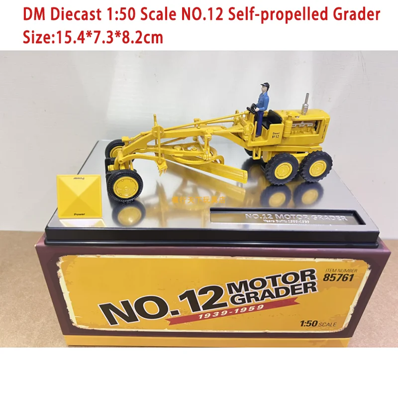 DM Diecast 1:50 Scale NO.12 Self-propelled Grader Alloy Engineering Vehicle Model 85761 Collection Souvenir Static Display
DM Diecast 1:50 Scale NO.12 Self-propelled Grader Alloy Engineering Vehicle Model 85761 Collection Souvenir Static Display