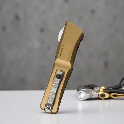 Micro Tech Troodon GenIII OTF Knife Tactical Self Defense EDC Knife D2 Blade Aluminum Alloy Handle Outdoor Tool Pocket Knife