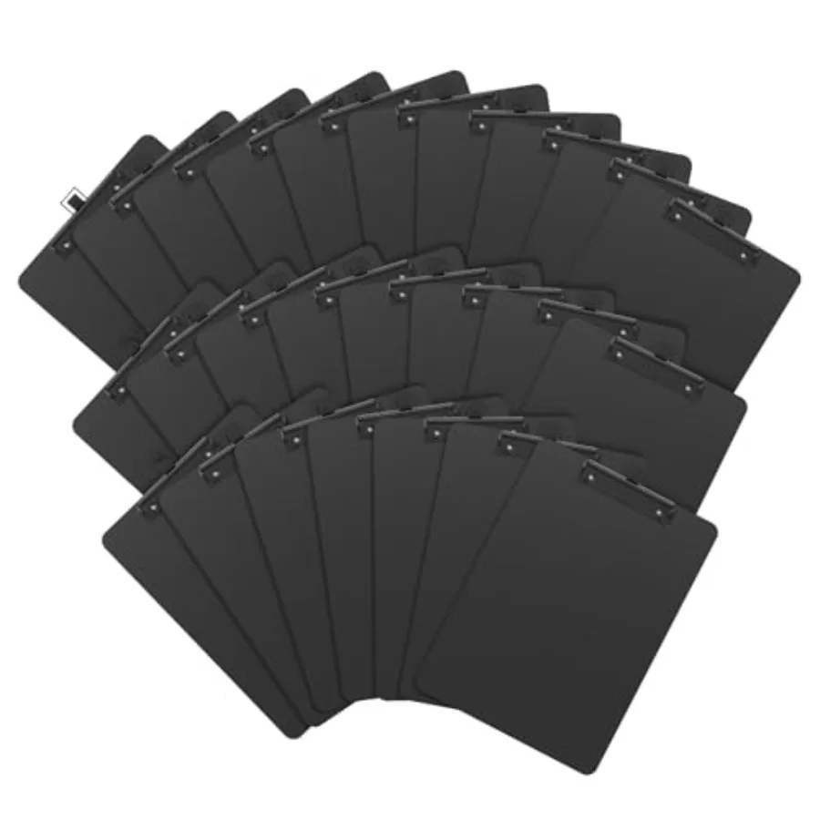 Aluminum Metal Clipboard with Pen Holoder, 8.5 x Black Contractor Clip Board, Letter Size 9 x.5 in, Suit for School, Office, Bu
Aluminum Metal Clipboard with Pen Holoder, 8.5 x Black Contractor Clip Board, Letter Size 9 x.5 in, Suit for School, Office, Bu