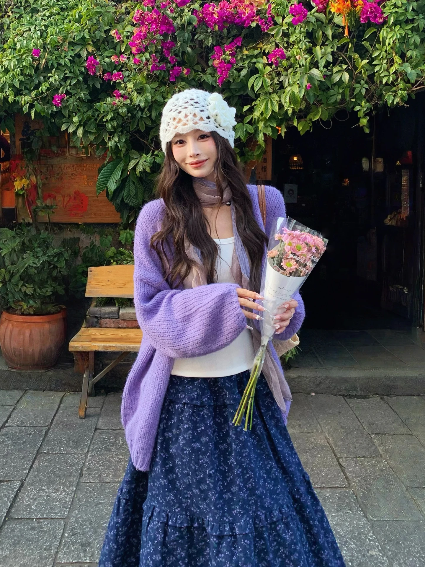 Мягкий фиолетовый вязаный кардиган-пальто для женщин, весенне-осенний, свободный, удобный, повседневный, с длинными рукавами, однотонный
Мягкий фиолетовый вязаный кардиган-пальто для женщин, весенне-осенний, свободный, удобный, повседневный, с длинными рукавами, однотонный