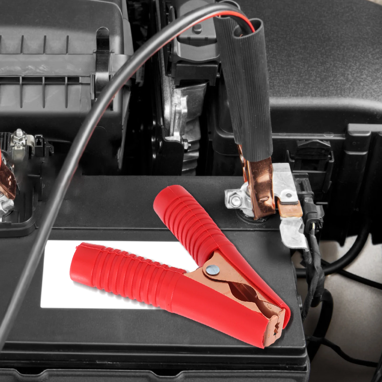 2Pcs Car Storage Terminals Copper Plated Anti Rust Crocodile Clip Black Red Protection Easy Distinguish Poles Cable
2Pcs Car Storage Terminals Copper Plated Anti Rust Crocodile Clip Black Red Protection Easy Distinguish Poles Cable
