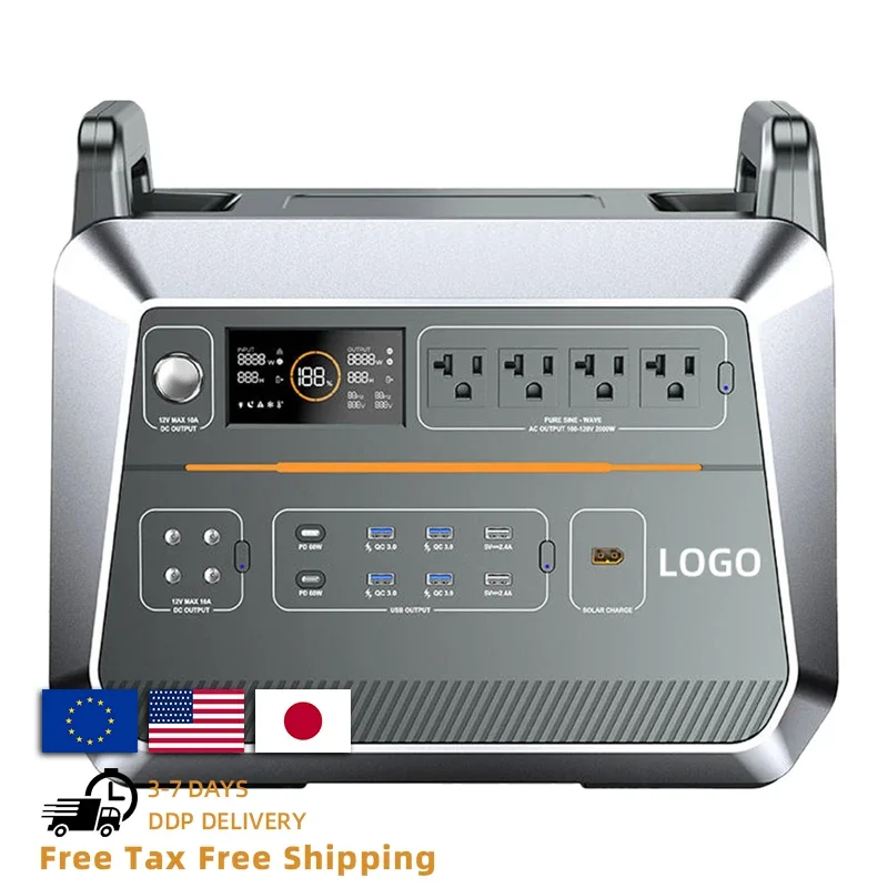EU Stock Germany Warehouse 2000W 220v Solar Energy System Outdoor Battery Portable New Energy Power Station
EU Stock Germany Warehouse 2000W 220v Solar Energy System Outdoor Battery Portable New Energy Power Station