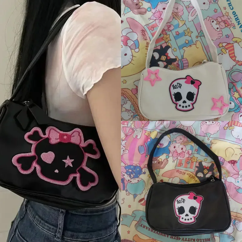 Y2K Skull Gothic Tote Bag Harajuku JK Bag Girls Korea Retro PU Leather Zipper Handbag Halloween Shoulder Cool Bags Crossbody Bag
Y2K Skull Gothic Tote Bag Harajuku JK Bag Girls Korea Retro PU Leather Zipper Handbag Halloween Shoulder Cool Bags Crossbody Bag