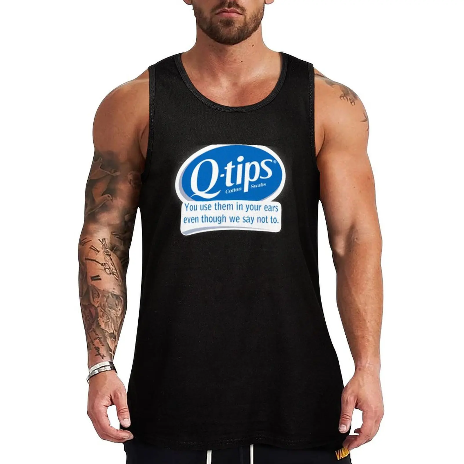 Q-tips Tank Top Funny Print Tank Top Humor Graphic Sleeveless Shirt
Q-tips Tank Top Funny Print Tank Top Humor Graphic Sleeveless Shirt