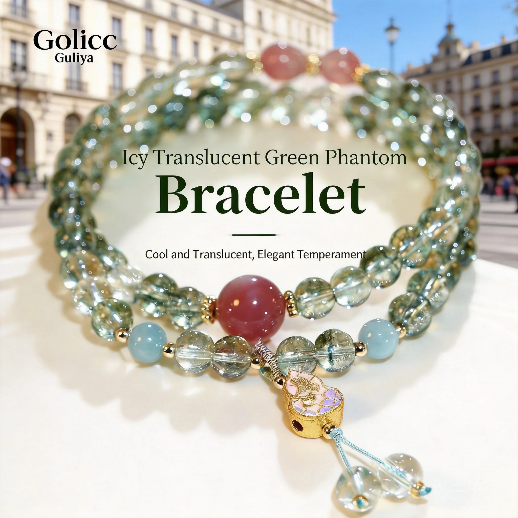 Women's Double Layer Beaded Bracelet Chinese Style Gourd Pendant Green Phantom Quartz 2026 New Jewelry For Daily Wear Party Gift
Women's Double Layer Beaded Bracelet Chinese Style Gourd Pendant Green Phantom Quartz 2026 New Jewelry For Daily Wear Party Gift
