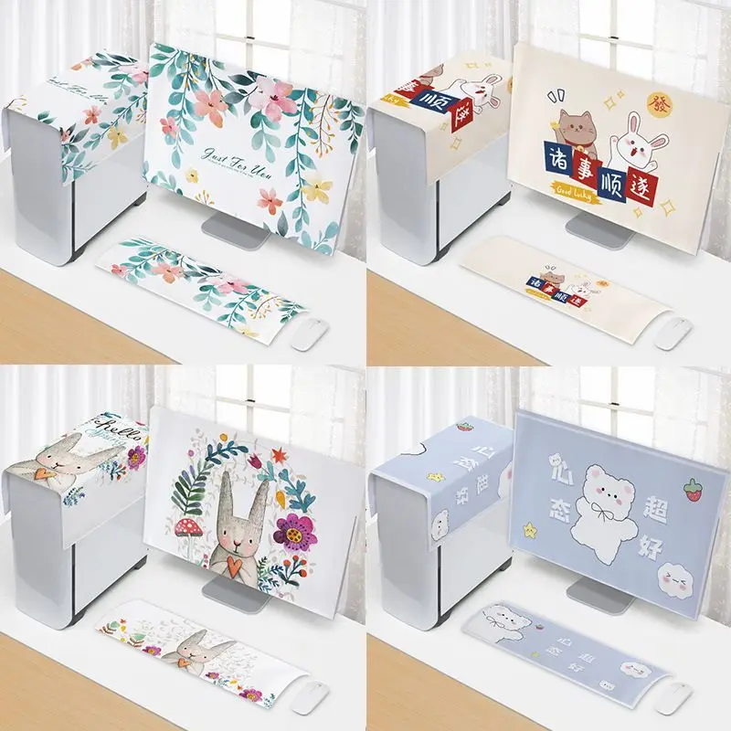 3pcs/lot Desktop Monitor Chassis All-inclusive Protective Cover Blackout Cute Internet Celebrity Keyboard Dust Cover
3pcs/lot Desktop Monitor Chassis All-inclusive Protective Cover Blackout Cute Internet Celebrity Keyboard Dust Cover