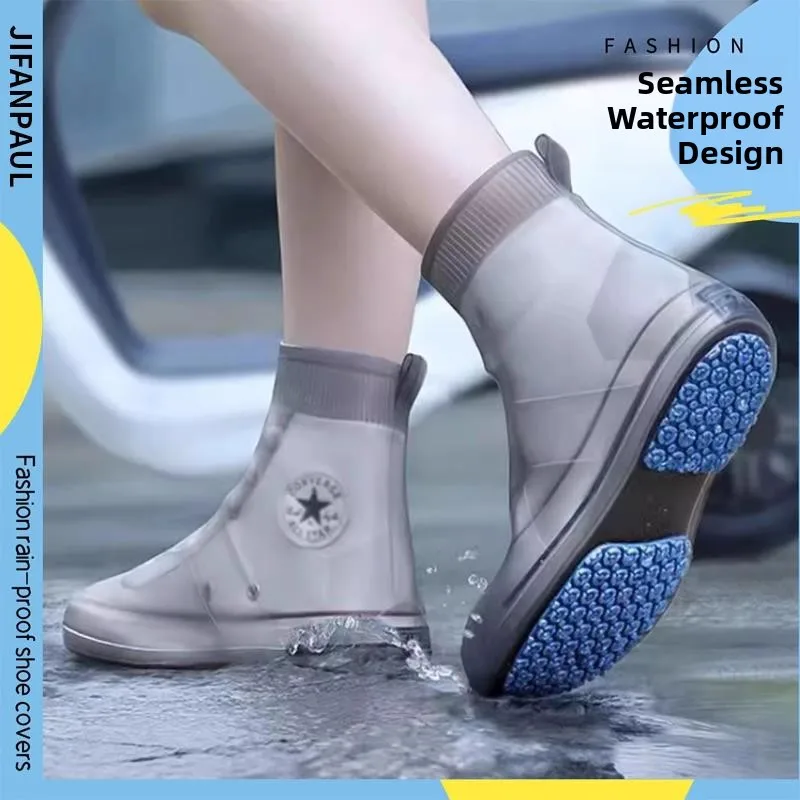 Unisex Thickened Wear-resistant Silicone Rain Boots Waterproof Slip-resistant Outdoor Shoes for Rainy Days EVA Material
Unisex Thickened Wear-resistant Silicone Rain Boots Waterproof Slip-resistant Outdoor Shoes for Rainy Days EVA Material
