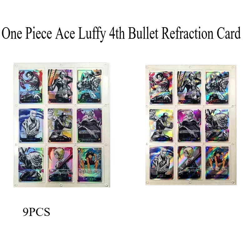 HOT 9PCS One Piece Ace Luffy 4th Bullet Refraction Cards - Anime TCG Collectors Gift for Fans Cartoon Anime Children's Toys
HOT 9PCS One Piece Ace Luffy 4th Bullet Refraction Cards - Anime TCG Collectors Gift for Fans Cartoon Anime Children's Toys