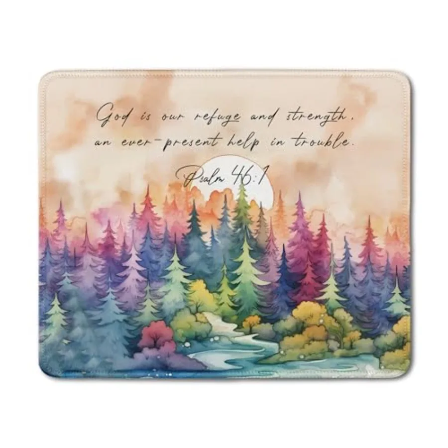 Watercolor Forest Christian Mouse Pad, Psalm 46:1Bible Verse Mouse Pads Mousepad for Desk Home Office Dorm Computers Laptop, Re
Watercolor Forest Christian Mouse Pad, Psalm 46:1Bible Verse Mouse Pads Mousepad for Desk Home Office Dorm Computers Laptop, Re