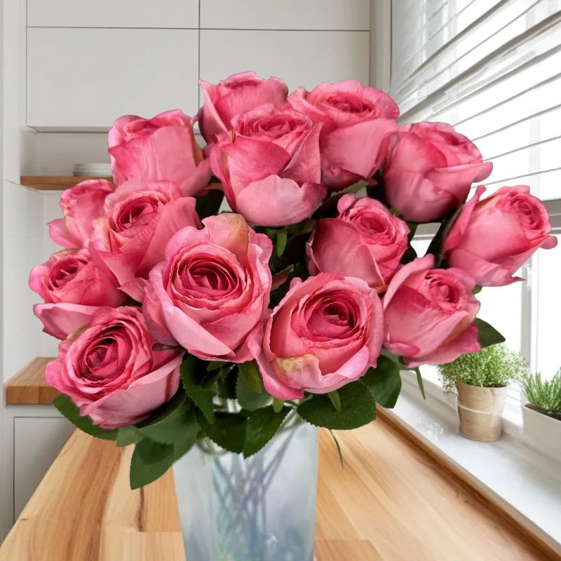 Simulated Rose Barbecue Vintage Style Single Rose Home Decoration Wedding Decoration Artificial Flower Ornament Spot Goods
Simulated Rose Barbecue Vintage Style Single Rose Home Decoration Wedding Decoration Artificial Flower Ornament Spot Goods