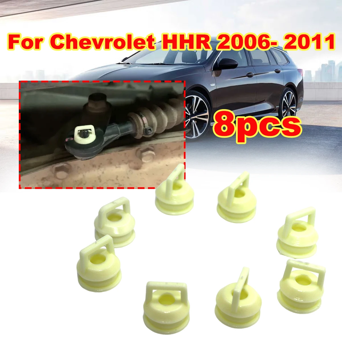 8pcs For Chevrolet HHR 2006 2007 2008- 2011 Gear Shifter Cable Bushing Rubber Grommet Clip Shift linkage Replace bush15823112
8pcs For Chevrolet HHR 2006 2007 2008- 2011 Gear Shifter Cable Bushing Rubber Grommet Clip Shift linkage Replace bush15823112