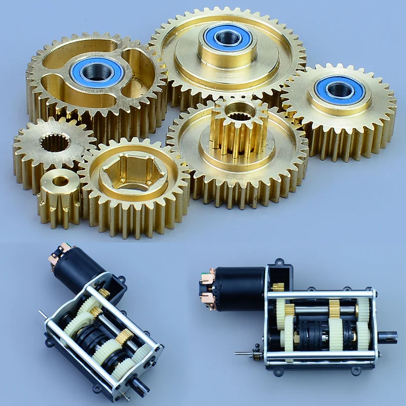 7pcs Brass Original Factory Gearbox Upgrade Gear Kit for 1/14 Tamiya RC Truck SCANIA 770S R620 VOLVO FH16 3363 1851 MAN TGS Car
7pcs Brass Original Factory Gearbox Upgrade Gear Kit for 1/14 Tamiya RC Truck SCANIA 770S R620 VOLVO FH16 3363 1851 MAN TGS Car