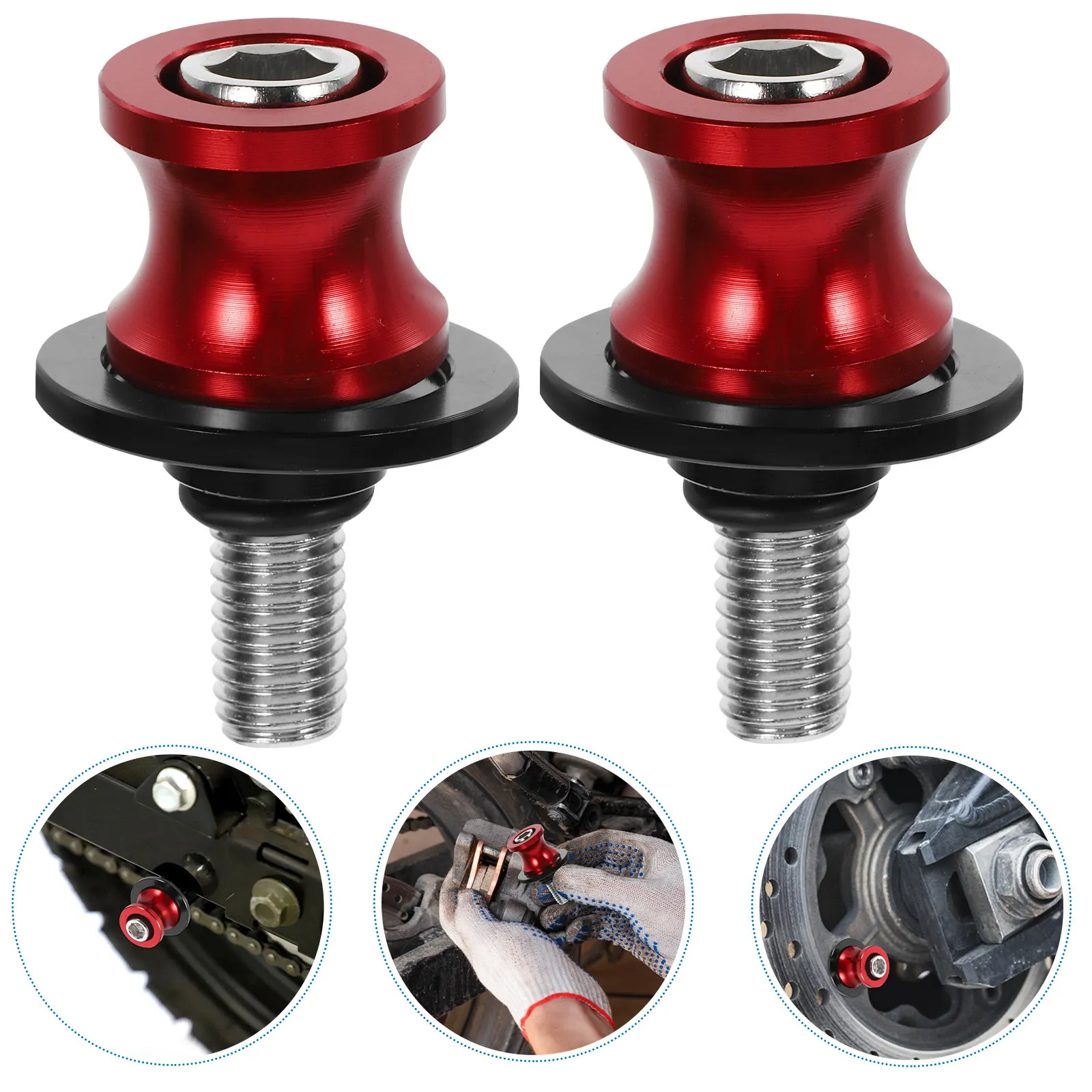 1Set Motorcycle Swingarm Bobbins Iron Swing Arm Spools Sliders 10Mm Easy Install Frame Slider for Universal Motorcycle Accessory
1Set Motorcycle Swingarm Bobbins Iron Swing Arm Spools Sliders 10Mm Easy Install Frame Slider for Universal Motorcycle Accessory