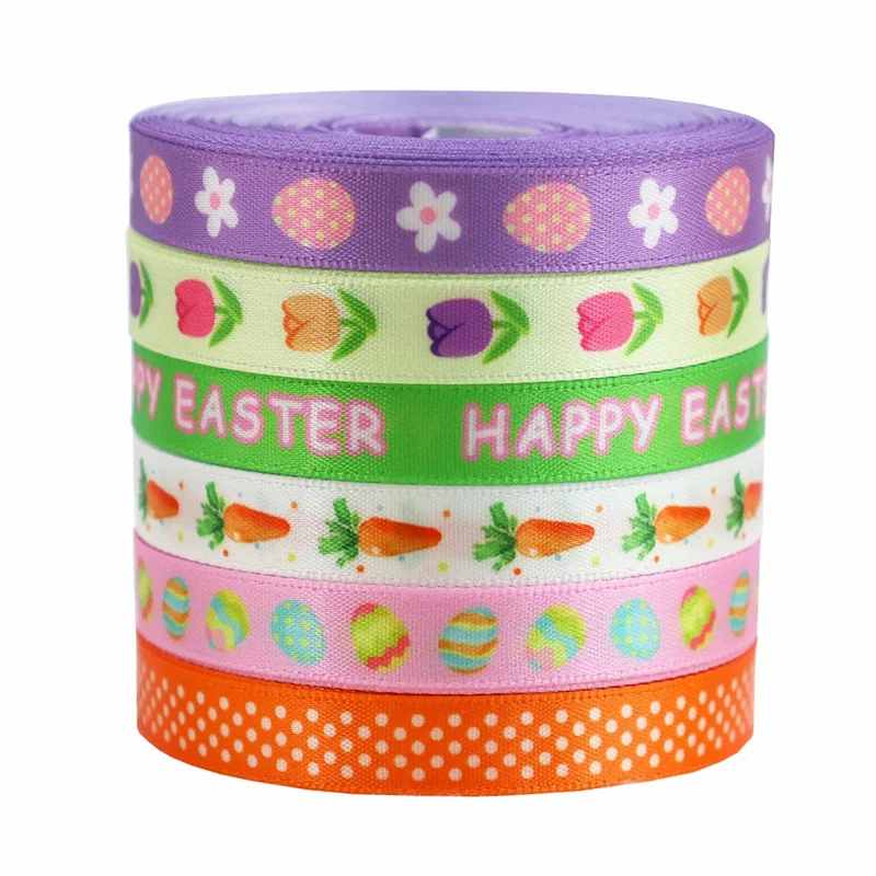 100Yard Happy Easter Egg Ribbon DIY Hairpin Bowknot Wedding Party Decor Cake Packaging Gift Box Wrapping Carrat Flower Ribbons
100Yard Happy Easter Egg Ribbon DIY Hairpin Bowknot Wedding Party Decor Cake Packaging Gift Box Wrapping Carrat Flower Ribbons