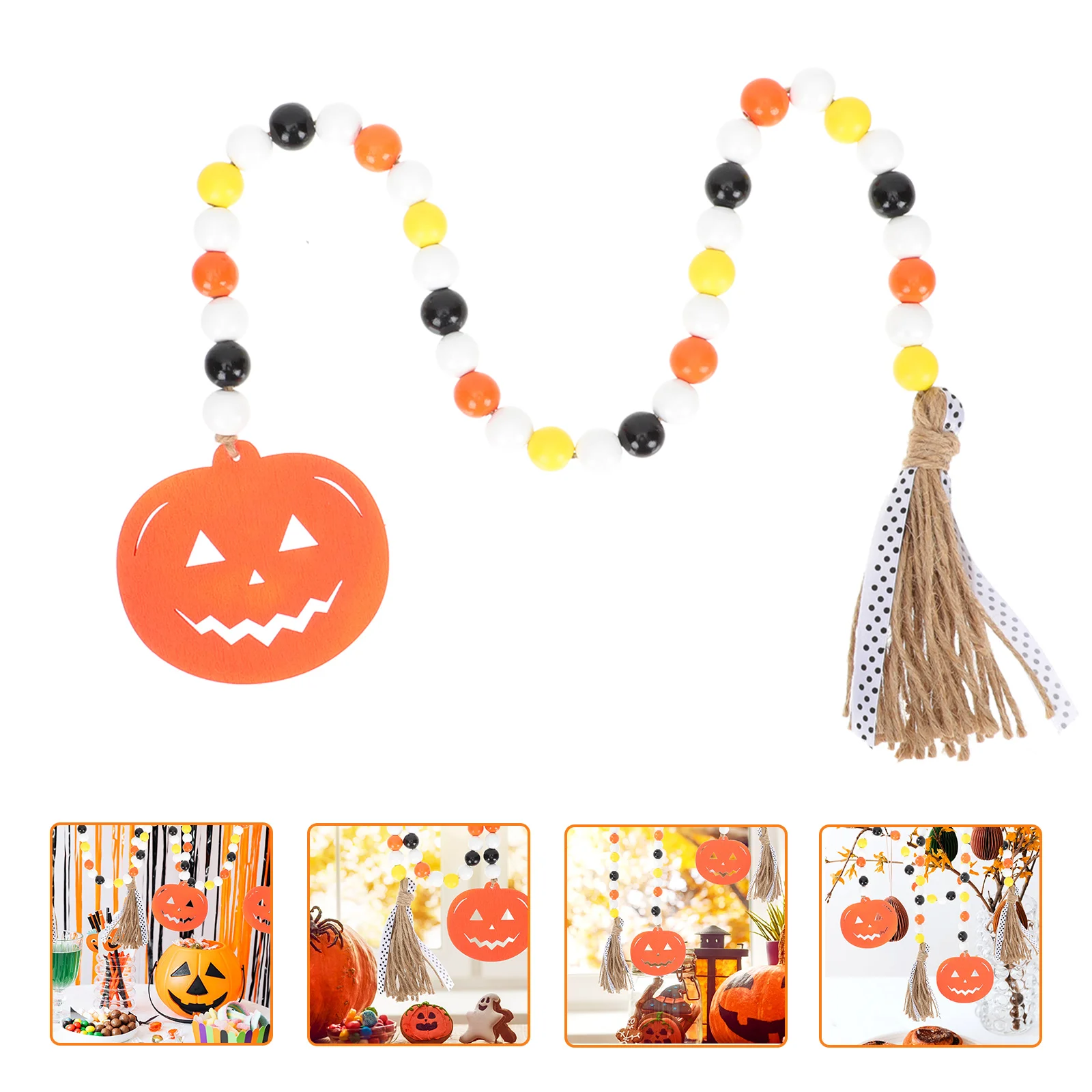 Pumpkin Ornaments Halloween Wooden Bead Garland Wall Hanging Decor for Home Crafts Fireplace Window Tree Decoration
Pumpkin Ornaments Halloween Wooden Bead Garland Wall Hanging Decor for Home Crafts Fireplace Window Tree Decoration