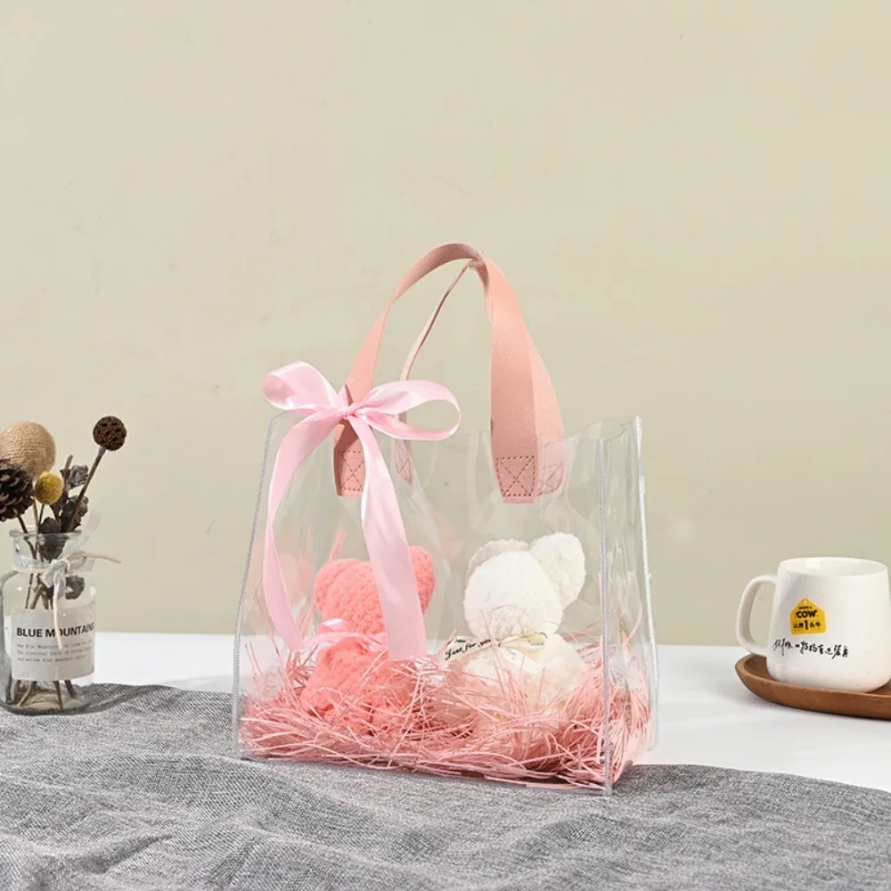 New Transparent Handbag Waterproof PVC Candy Packaging Bag Little Daisy Pattern Large Capacity Wedding Gift Bag
New Transparent Handbag Waterproof PVC Candy Packaging Bag Little Daisy Pattern Large Capacity Wedding Gift Bag