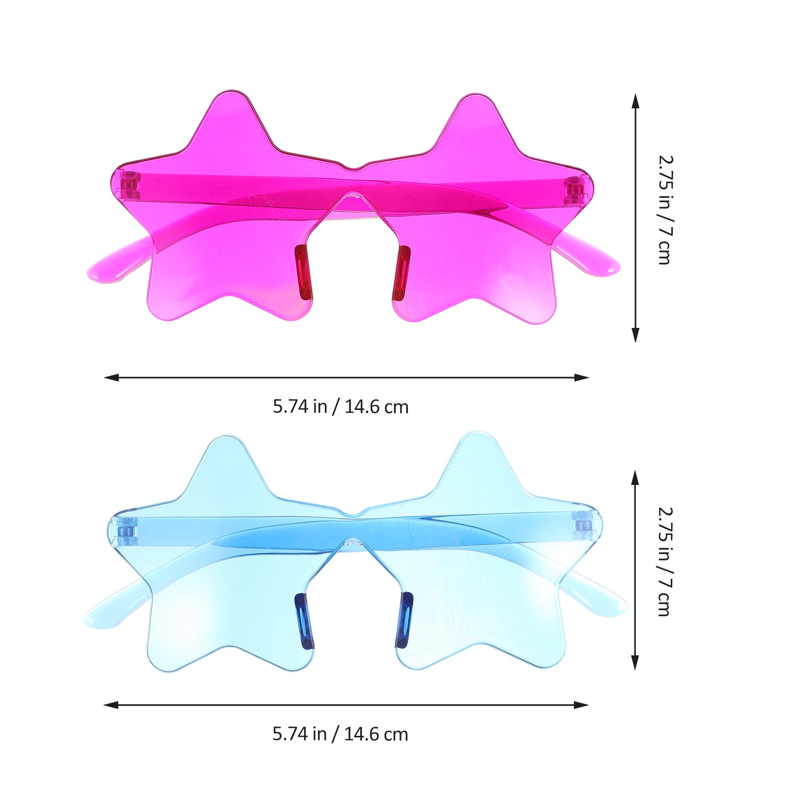 2pcs Star Shaped Sunglasses Beach Party Cosplay Frameless Sun Glasses Halloween Costume Balls Eyewear Party
2pcs Star Shaped Sunglasses Beach Party Cosplay Frameless Sun Glasses Halloween Costume Balls Eyewear Party