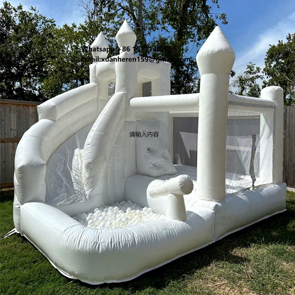 Summer Holiday Splash Inflatable Kids Bouncer White Bounce House with Ball Pit and Slide
Summer Holiday Splash Inflatable Kids Bouncer White Bounce House with Ball Pit and Slide