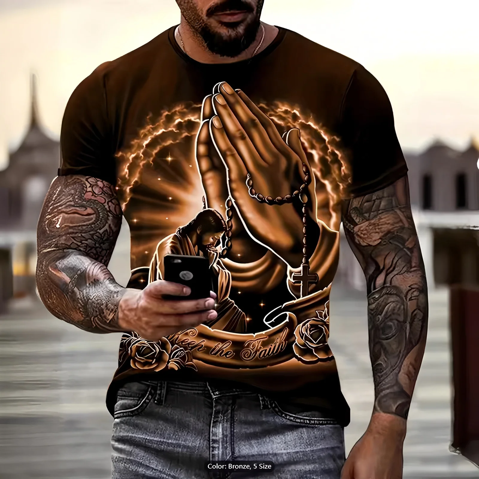 men clothing graphic t shirts 3D digital printing creative pattern short sleeved loose breathable round neck top t shirt for men
men clothing graphic t shirts 3D digital printing creative pattern short sleeved loose breathable round neck top t shirt for men