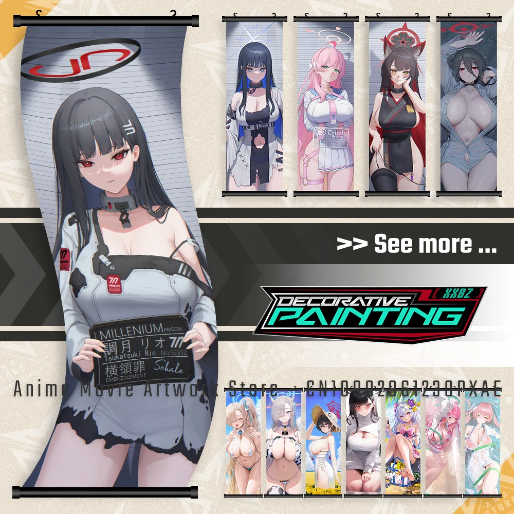 Kawaii Game Blue Archive Print Poster Anime Wall Artwork Scrolls Pictures Canvas Home Decoration Hanging Painting For Bedroom
Kawaii Game Blue Archive Print Poster Anime Wall Artwork Scrolls Pictures Canvas Home Decoration Hanging Painting For Bedroom