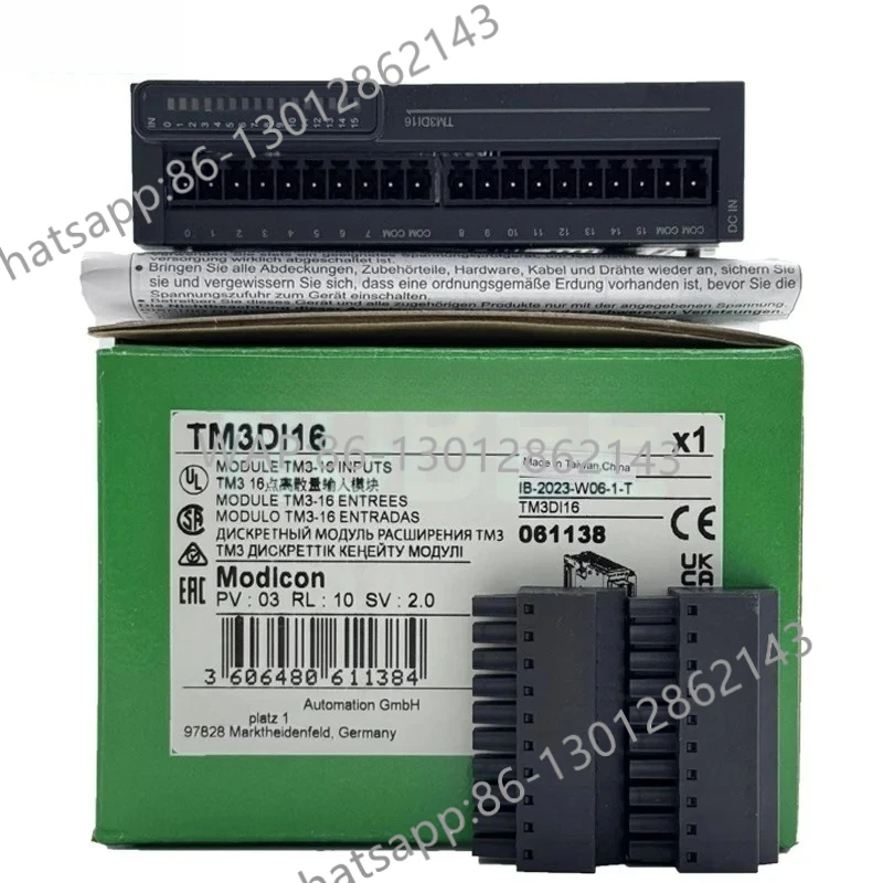 New Modicon TM3 module TM3AM6 TM3AI4 TM3TM3 TM3AQ4 TM3AI8 TM3TI4 TM3DI32K TM3DI16 TM3DI16K TM3DI8 TM3DM24R TM3DQ8R TM3DQ16TK
New Modicon TM3 module TM3AM6 TM3AI4 TM3TM3 TM3AQ4 TM3AI8 TM3TI4 TM3DI32K TM3DI16 TM3DI16K TM3DI8 TM3DM24R TM3DQ8R TM3DQ16TK