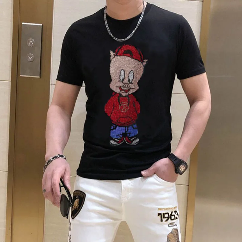 2024 Best-Selling Male Diamond T-shirt Short-Sleeved Streetwear Casual Fashion Design Slim Brand Men T Shirts 028
2024 Best-Selling Male Diamond T-shirt Short-Sleeved Streetwear Casual Fashion Design Slim Brand Men T Shirts 028