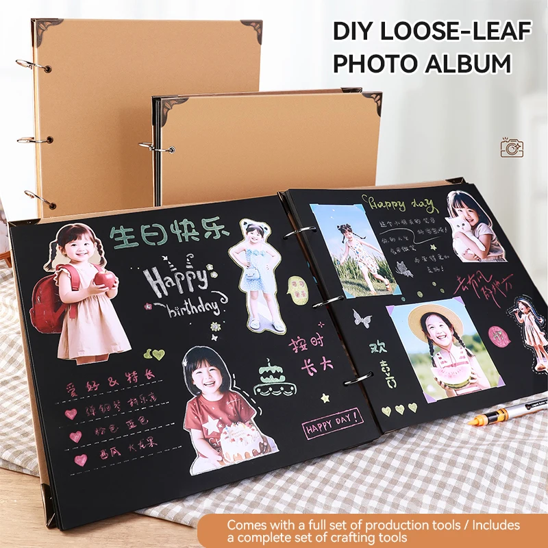 DIY Craft Album Scrapbooking Picture Photo Album Hardcover Scrapbook Paper Folding Page for Wedding Anniversary Gift Memory Book
DIY Craft Album Scrapbooking Picture Photo Album Hardcover Scrapbook Paper Folding Page for Wedding Anniversary Gift Memory Book