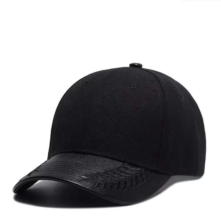 PU Leather Embroidery Baseball Cap Ear of Wheat Head Sport Hat Hip Hop Street Caps Men Fashion Black Snapback Hats gorras
PU Leather Embroidery Baseball Cap Ear of Wheat Head Sport Hat Hip Hop Street Caps Men Fashion Black Snapback Hats gorras