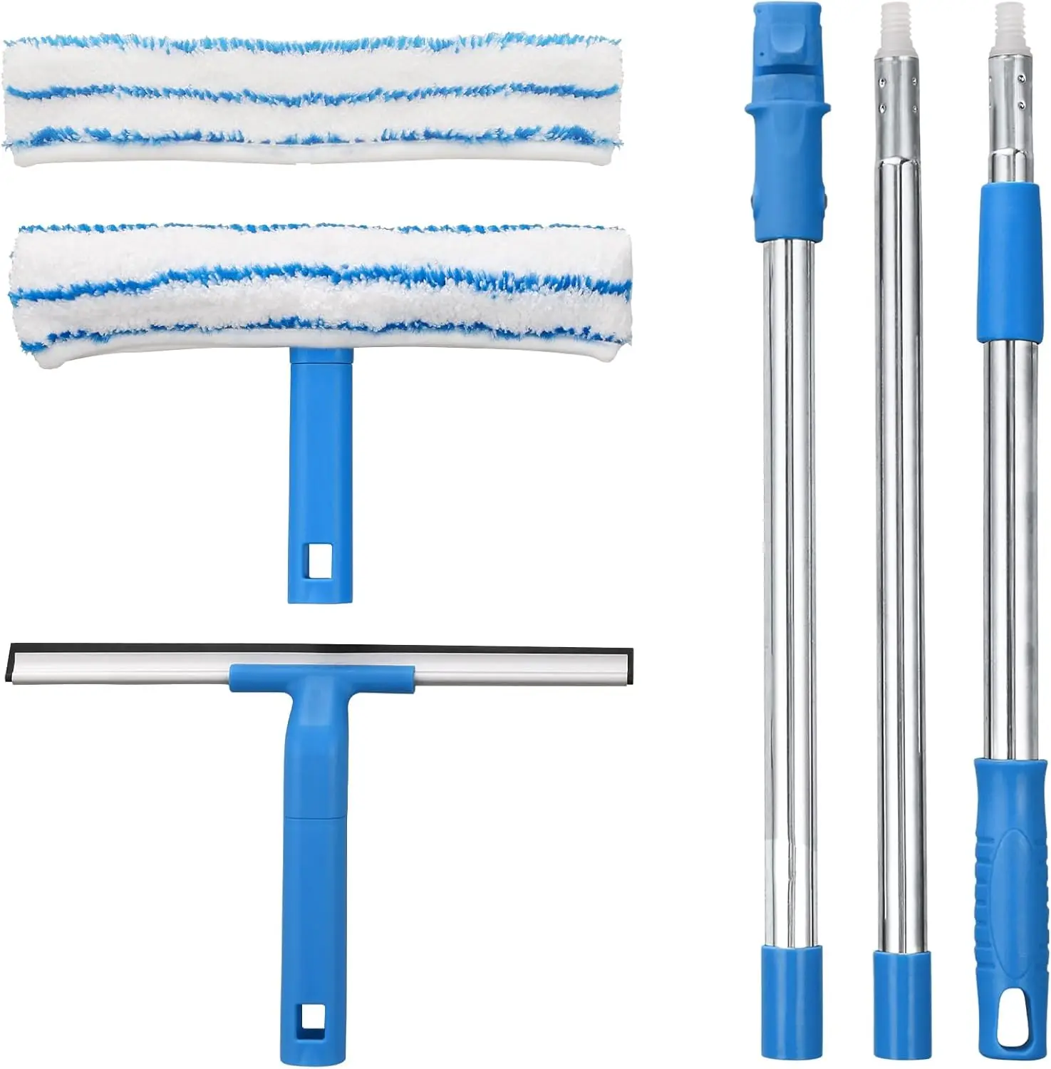 Window Cleaner with Long Handle(57IN), Glass Cleaning Tools with Silicone Squeegee & Microfiber Scrubber, Window Cleaning Kit fo
Window Cleaner with Long Handle(57IN), Glass Cleaning Tools with Silicone Squeegee & Microfiber Scrubber, Window Cleaning Kit fo