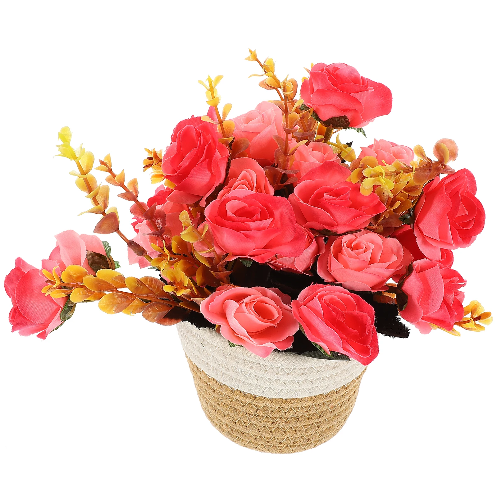 10 Woven Flower Baskets Artificial Potted Plants Lifelike Cotton Decor Home Office ShopFlower Vase Green Bouquet Realistic
10 Woven Flower Baskets Artificial Potted Plants Lifelike Cotton Decor Home Office ShopFlower Vase Green Bouquet Realistic