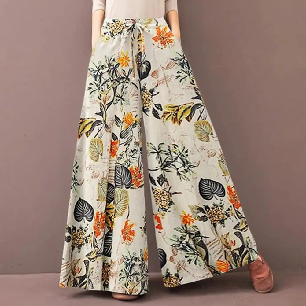 Bohemia Woman Pants Wide Leg Vintage Flower Print Loose Pants Office Full Length Lady Trousers Streetwear Women Clothing
Bohemia Woman Pants Wide Leg Vintage Flower Print Loose Pants Office Full Length Lady Trousers Streetwear Women Clothing