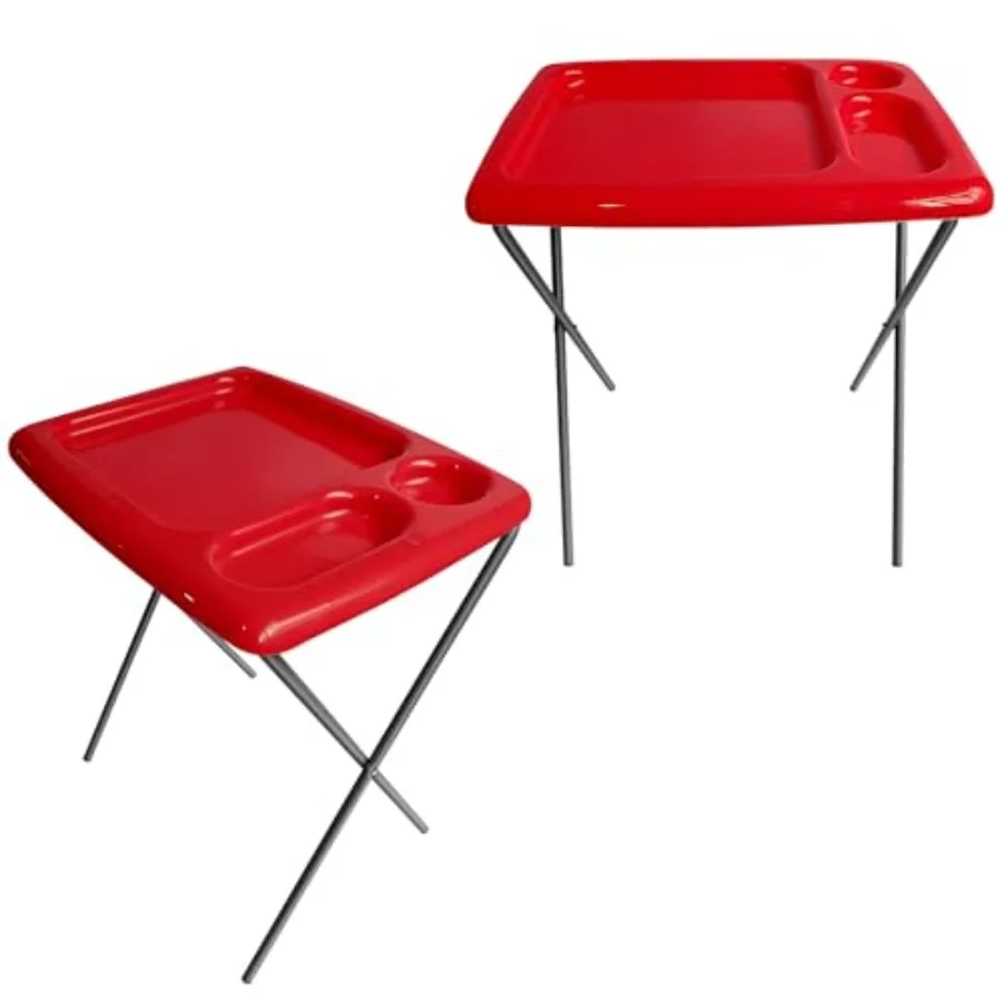Folding TV Tray Table Set of 2 17 x 22 x Portable Indoor-Outdoor Glamping Trays with Space for TV Dinners Laptop Utensils and D
Folding TV Tray Table Set of 2 17 x 22 x Portable Indoor-Outdoor Glamping Trays with Space for TV Dinners Laptop Utensils and D