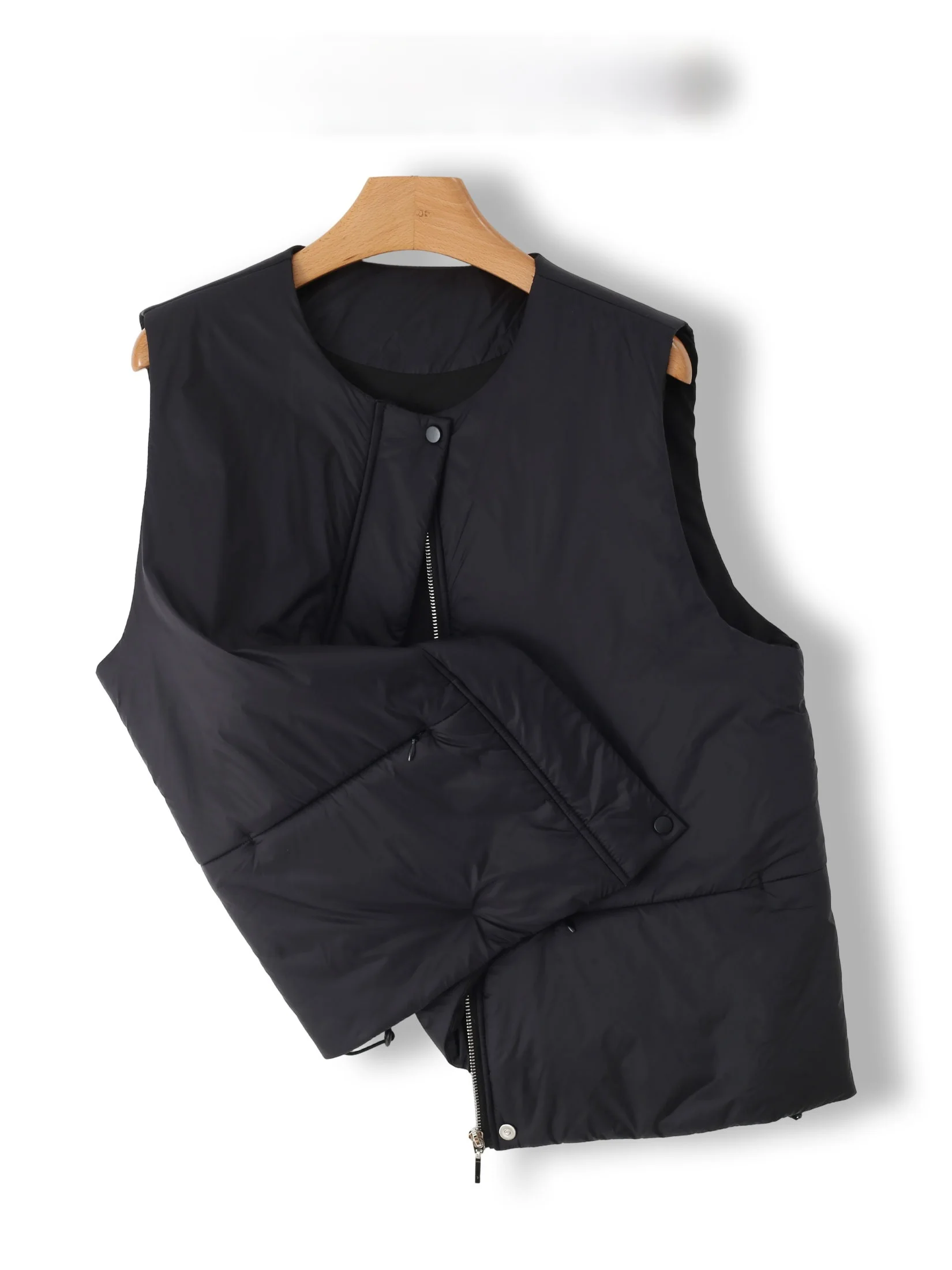 Thickened Black Cotton Vest Women's Self-Purchase Style Warm Top Layering Expert Neckless Warmth Enhanced Winter Fashion
Thickened Black Cotton Vest Women's Self-Purchase Style Warm Top Layering Expert Neckless Warmth Enhanced Winter Fashion
