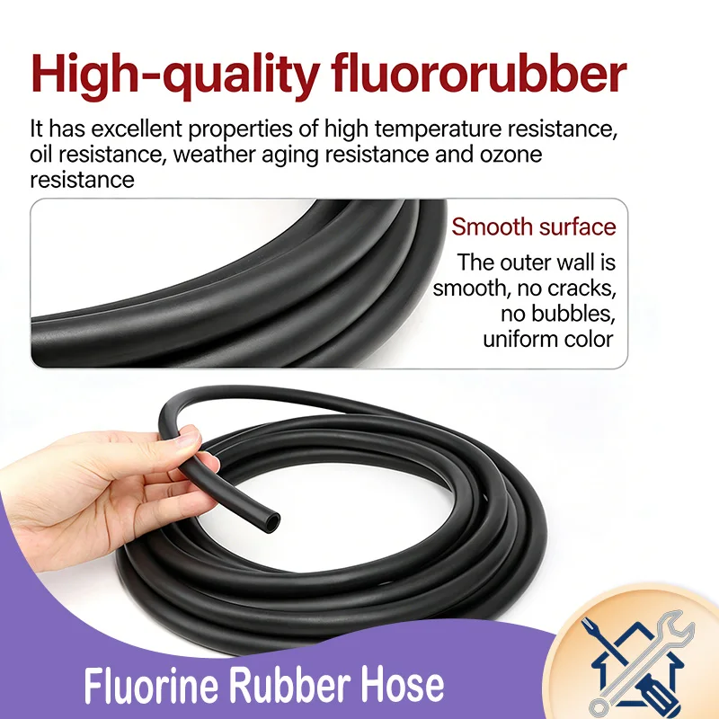 1-10M Black FKM Viton Fluororubber Hose Tube Tubing - Acid Alkali High Temperature Corrosion Resistance ID 2-25mm
1-10M Black FKM Viton Fluororubber Hose Tube Tubing - Acid Alkali High Temperature Corrosion Resistance ID 2-25mm