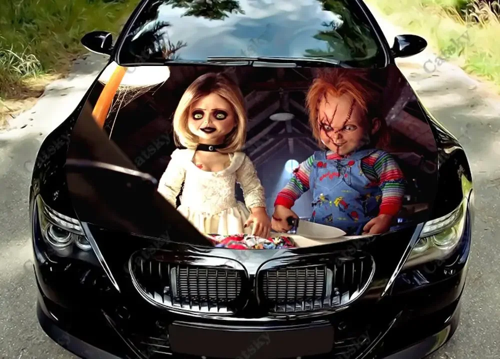 Injury Bleeding Chucky Horror Movie Car Hood Vinyl Sticker Wrap Packaging Film Hood Decal Sticker Universal Car Protective Film
Injury Bleeding Chucky Horror Movie Car Hood Vinyl Sticker Wrap Packaging Film Hood Decal Sticker Universal Car Protective Film